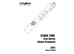 Digitech STUDIO TWIN pdf 