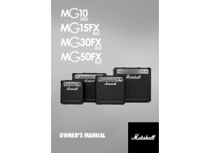 Marshall MG Gold Series Manual