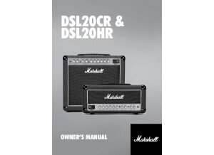 Marshall DSL20HR & DSL20CR Manual