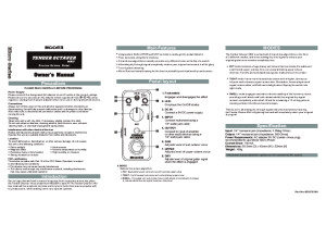 Mooer Tender Octaver MKII Manual