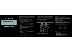 Mooer Tender Octaver Pro Manual