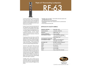 Klipsch RF 63 Brochure 