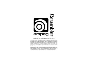 Ampeg Scrambler SCP OD manual 