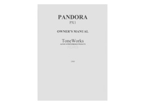 Korg Pandora PX1 Manual 