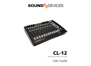 Sound Devices CL-12 Manual 