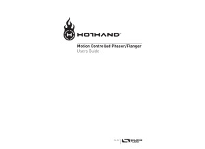 Source Audio Hot Hand Motion Controlled Phaser/Flanger Manual 