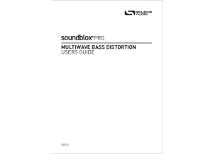 Source Audio Soundblox Pro Multiwave Bass Distortion Manual