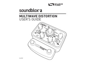 Source Audio Soundblox 2 Multiwave Distortion Manual