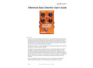 Source Audio AfterShock Manual