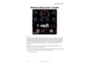 Source Audio Nemesis Manual 