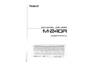 ROLAND   M 240R OM 