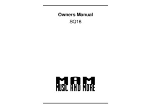 Mam Sq16 OwnersManual