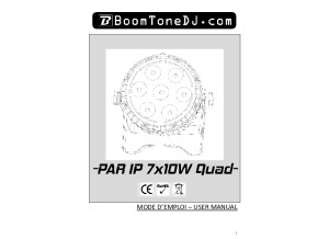 Boom Tone DJ Wash 7x10; EN_FR_Manual
