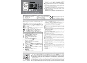 Ibanez LF7 Lo Fi Manual Multilingue