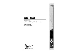 Apogee AD-16x Users Guide