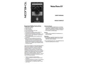 TC Electronic Voiceton E1 ME