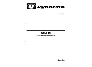 Dynacord-TAM-19_SERVICE_MANUAL