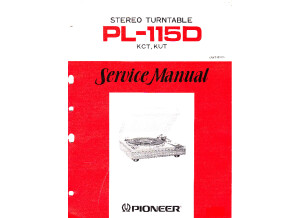 Pioneer-PL-115D-Service-Manual