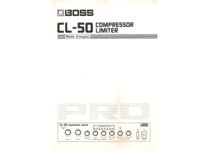 Boss CL50 mode d'emploi Fr