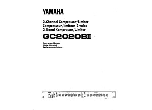 Yamaha GC2020BII Operating Manual