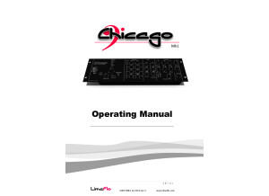 Limaflo Chicago Mk1 Operating Manual