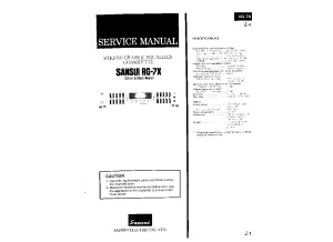 Sansui-RG-7-X-Service-Manual