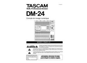 TASCAM DM-24 - Mode d'emploi