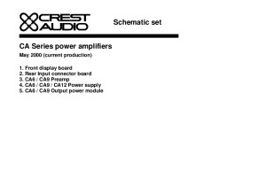 Crest Audio CA9 V1 Schematic 1995