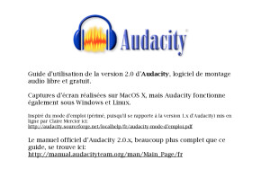 Guide Audacity