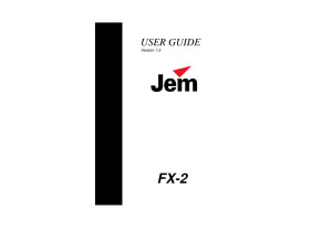 JEM FX2 user manual