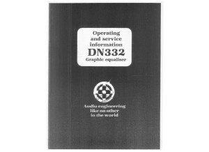 klark teknik DN332 Manual
