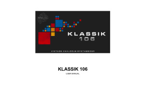 KLASSIK 106 - User Manual