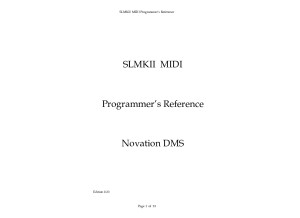 SLMKII MIDI Programmers Reference