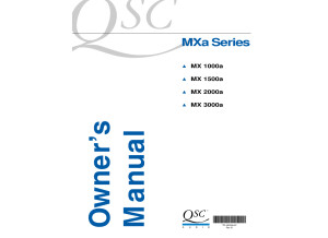 qsc mxa serie manual