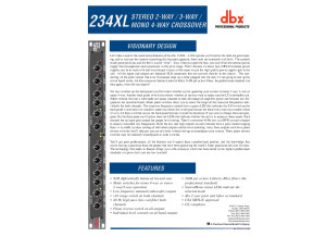 dbx 234xl brochure