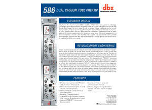 dbx 586 brochure