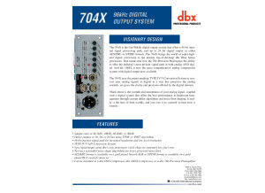 dbx 704x brochure