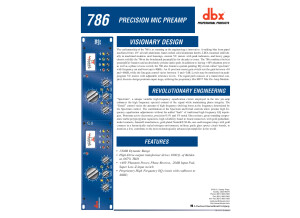 dbx 786 brochure