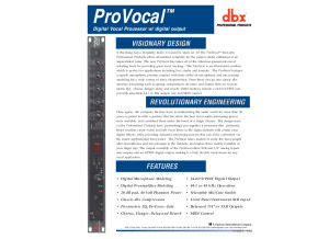 dbx provocal brochure