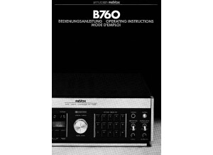 revox b760 owners manual