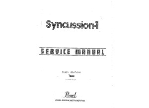 Syncussio sy-1 Service Manual