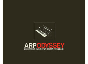 Arp Odyssey - Patch Book original 1981