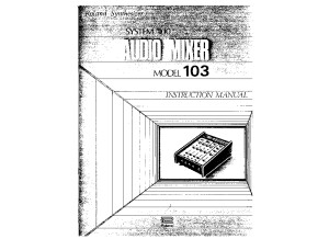System100 - 103 Owners Manual