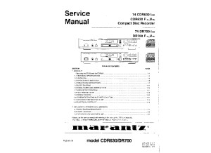 marantz cdr630 service manual