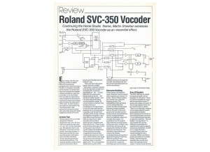Roland SVC-350 Vocodeur Review 1984