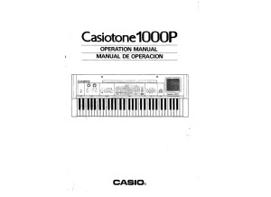 Casiotone 1000p Manual