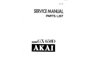 AKAI GX-650d service Elo OCR