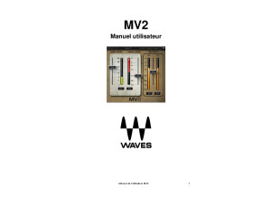 waves MV2 manuel utilisateur