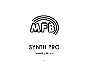 MFB - Synth-Pro - manuel (anglais)