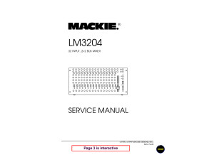 Mackie LM3204 Service Manual